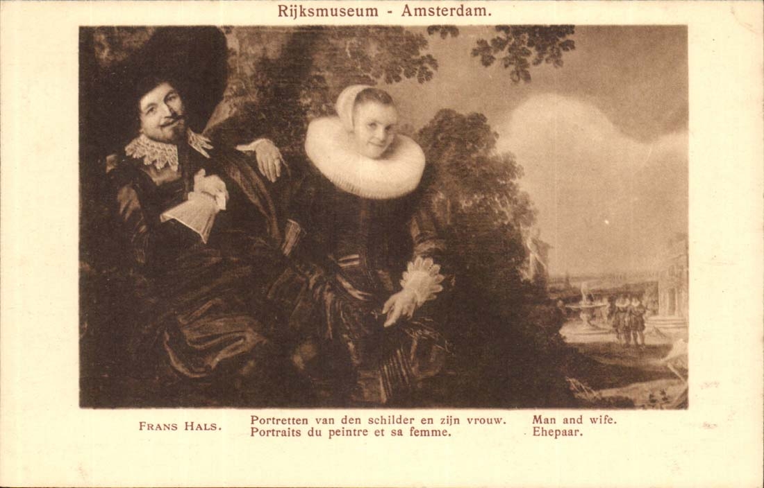 Frans hals Amsterdam Portraits du Peintre et sa Femme Portetten van den schilder en zijn vrouw - CPA 