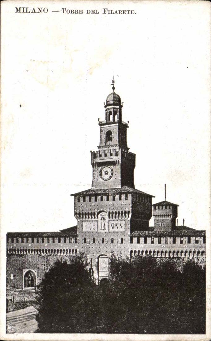 Milano - Milan - Torre del Filarete - CPA 