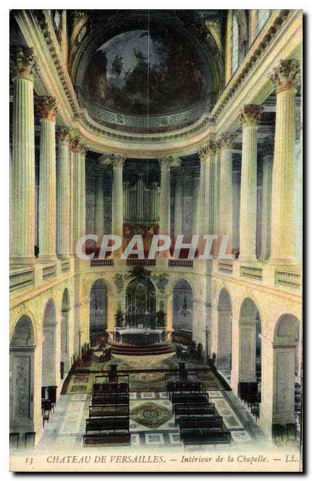 Versailles Chateau - Interieur de la Chapelle - CPA 