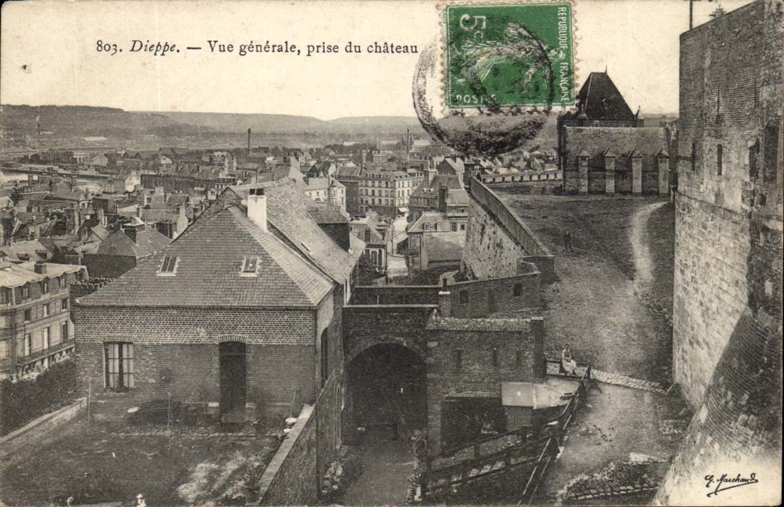 Dieppe - Vue Generale prise du Chateau - CPA 