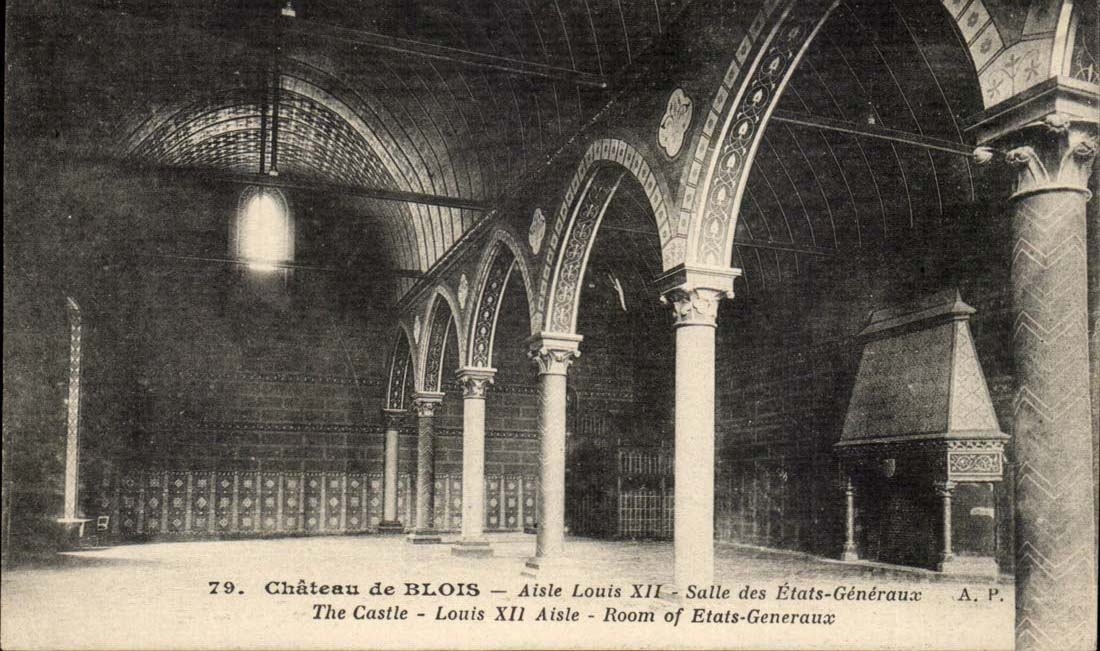 Chateau de Blois - Aisle Louis XII Salle des Etats Generaux - CPA 