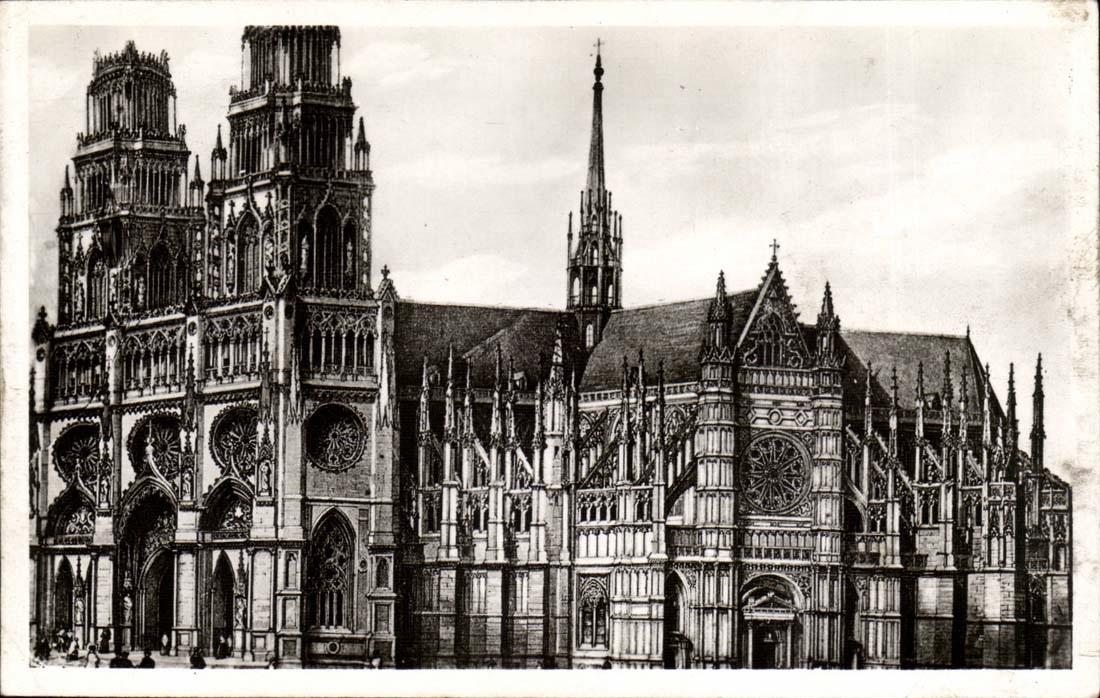 Orleans - la Cathedrale Eglise Style Gothique Varie- CPA 
