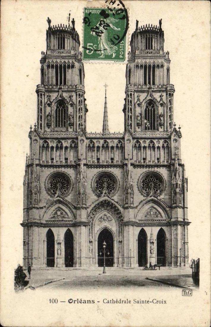 Orleans - La Cathedrale Eglise Style Gothique Varie- CPA 