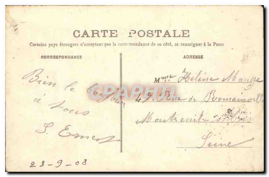 Orleans - La Cathedrale Eglise Style Gothique Varie- CPA  — Verso