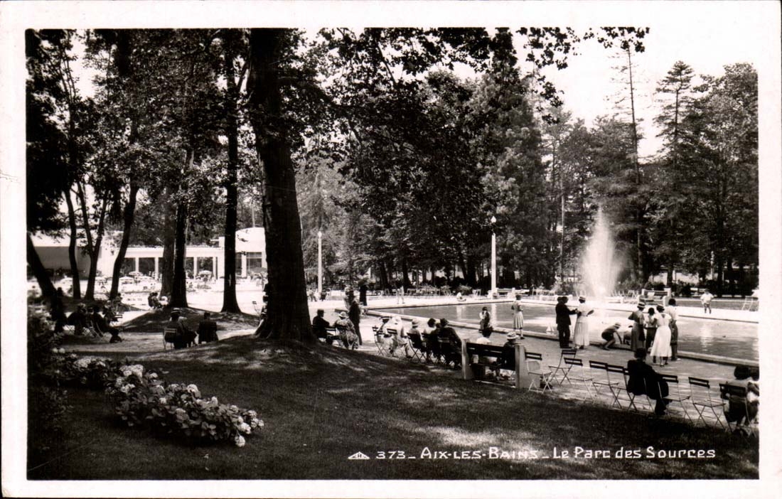 Aix-les-Bains - Le Parc des Sources — éditeur Real Photo, n° 373