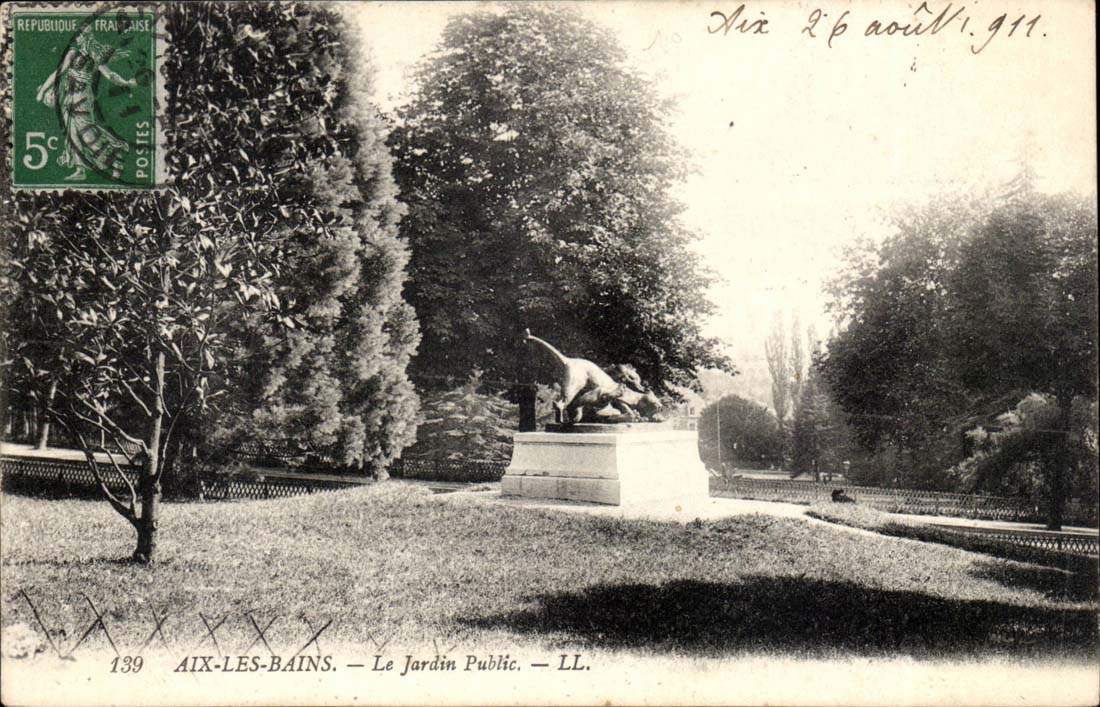 Aix les bains - Le Jardin Public CPA 