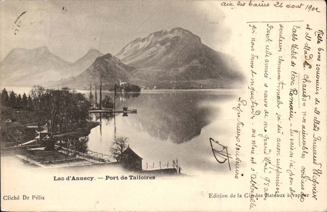 Lac d'Annecy - Port de Talloires CPA 