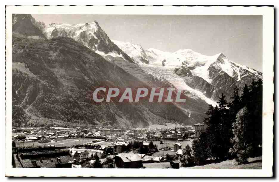 Chamonix - Mont Blanc et Aiguille CPA 