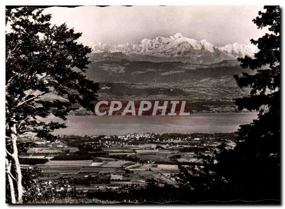 Le Lac Léman et le Mont-Blanc — vus du Col de la Faucille — Édition E. PROTEC, Dole (Jura) n°3222