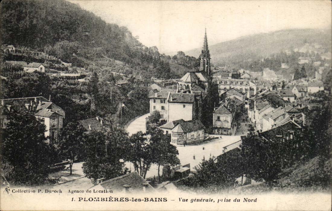 Plombieres les Bains - Vue Generale prise du Nord CPA 
