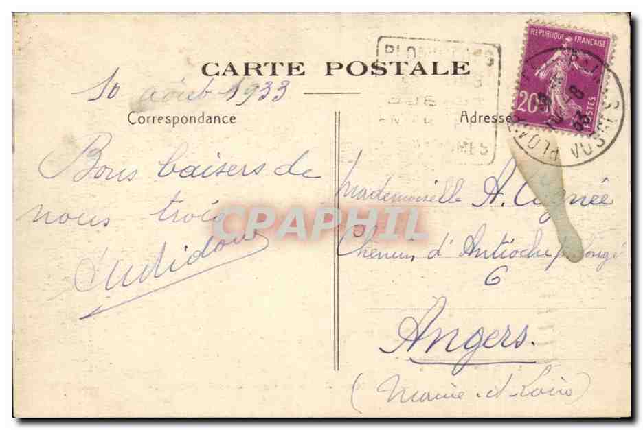 Plombieres les Bains - Un Coin du Lac du Parc CPA  — Verso