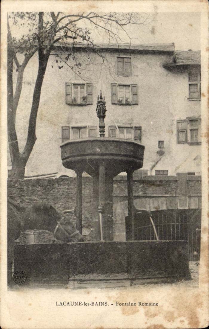 lacaune les Bains - Fontaine Romaine CPA 