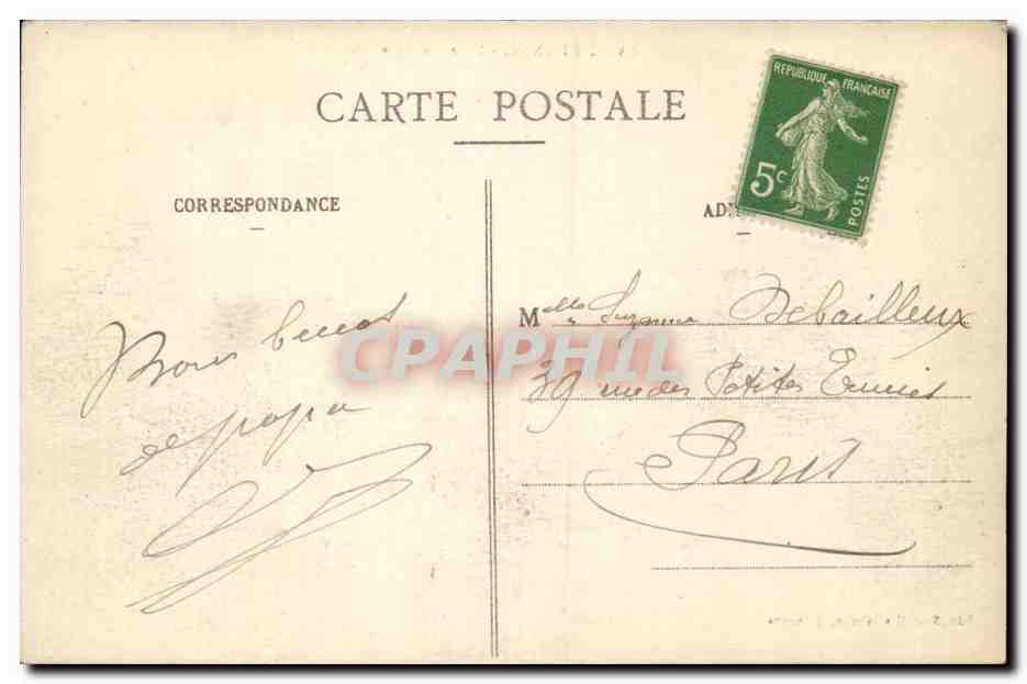 Saint Etienne - Hotel de Ville - CPA  — Back