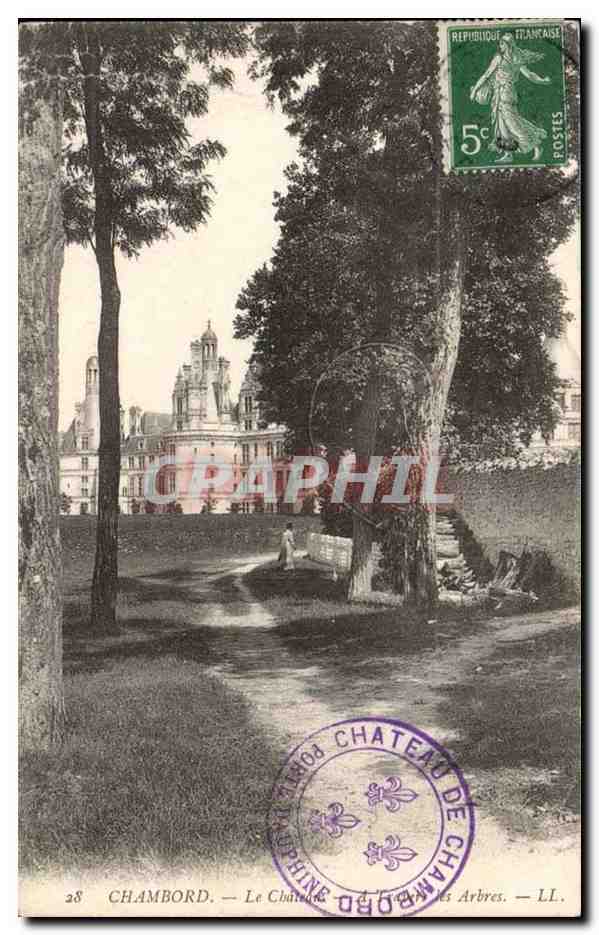 chambord - Le Chateau et des Arbres - CPA 
