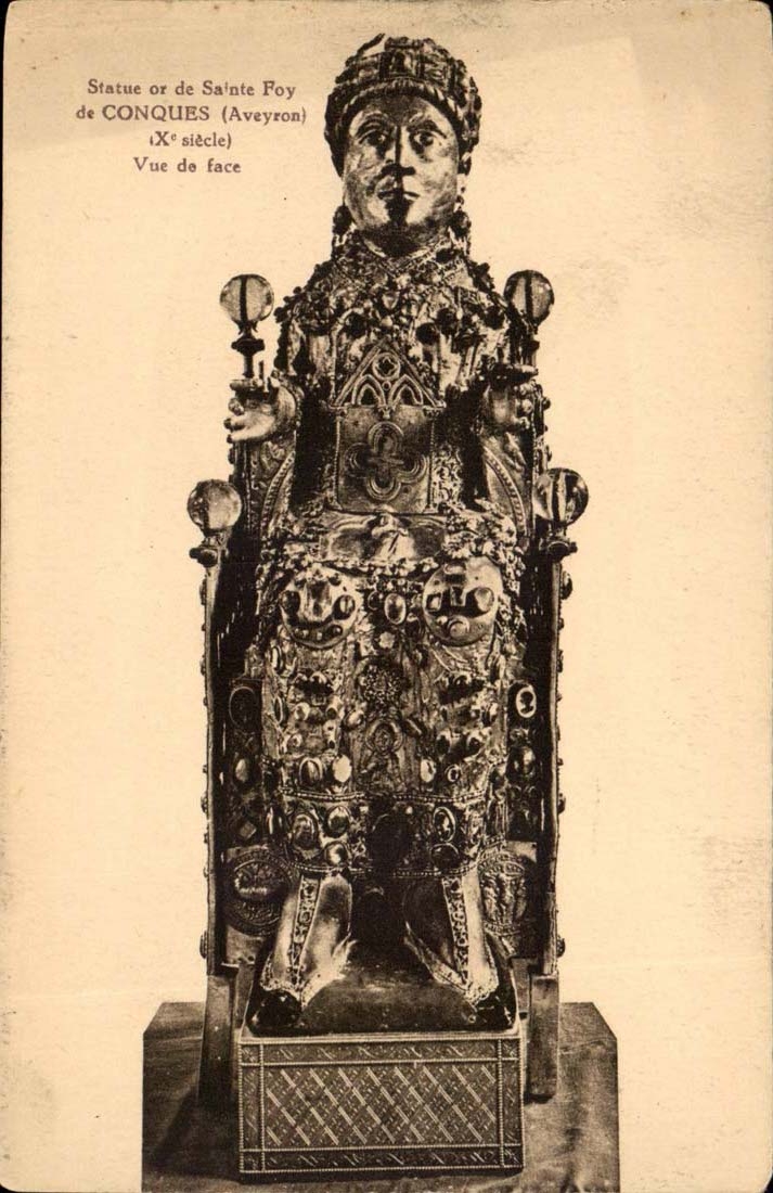 Statue d'or de Sainte Foy — Conques (Aveyron) — Xe siècle — Éditeur : CPAPHIL