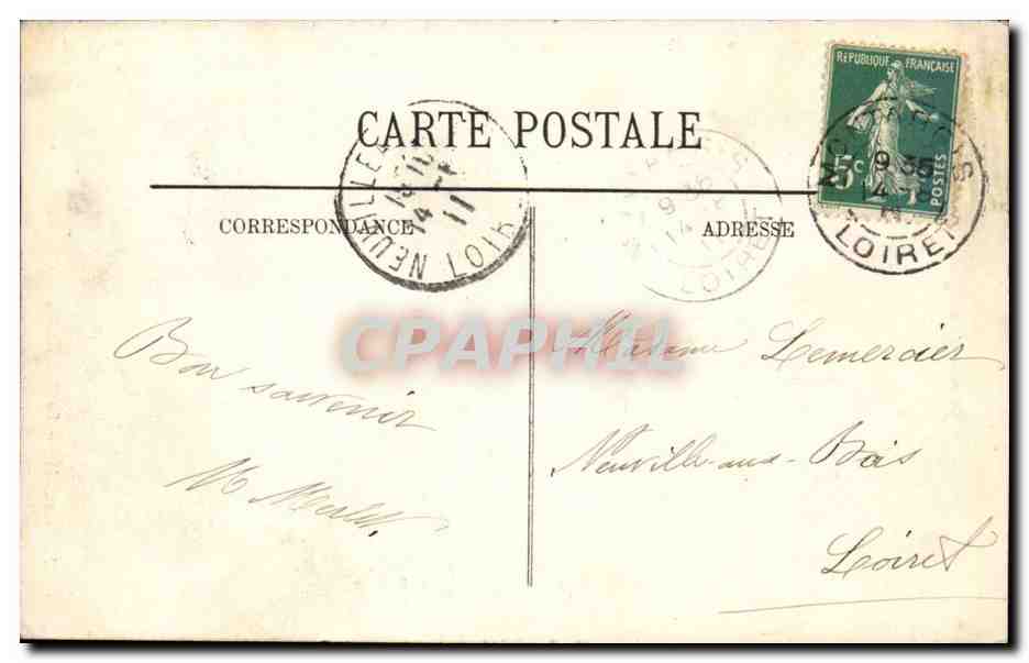 Montargis - La Porte du Chateau - CPA  — Rückseite