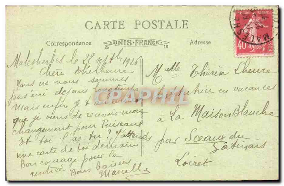 Malesherbes - Passage sous les Roches - CPA  — Back