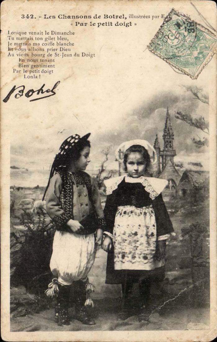 Fantaisie Enfants - Les Chansons de Botrel Par le Petit Doigt - CPA 