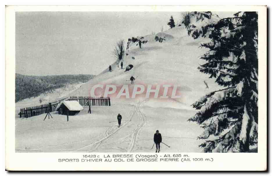 La Bresse - Alt 635 Sports d'hiver au col de grosse Pierre alt 1008 - CPA 