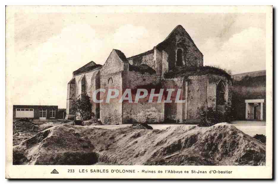 Les Sables d'Olonne - Ruines de l'Abbaye de St Jean d'Orbestier5 - CPA 