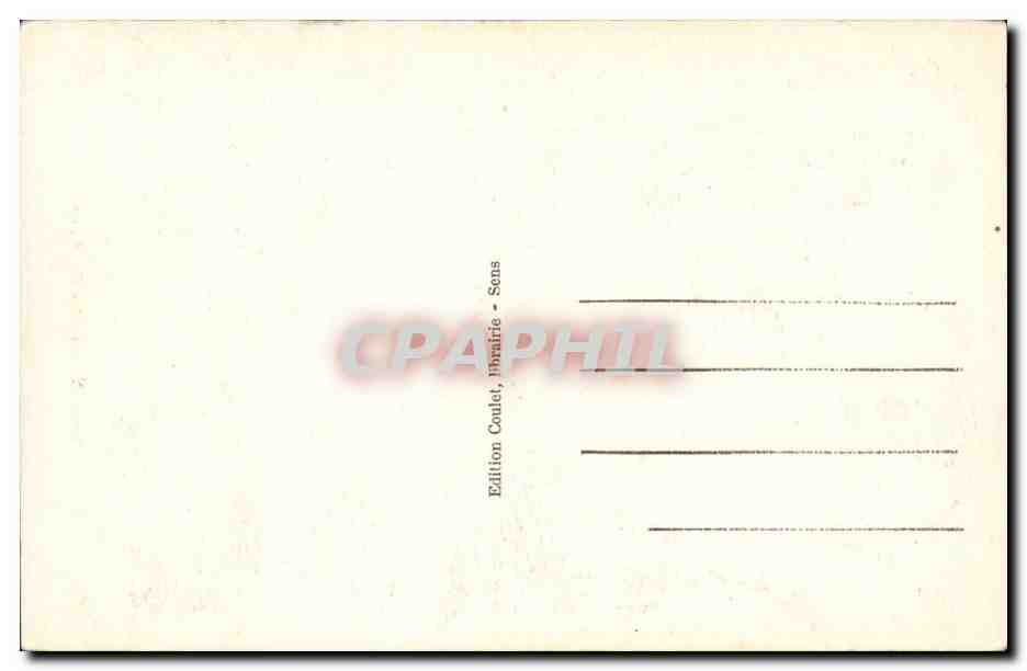 Sens (Yonne) — La Cathédrale — Édition Coulet, Sens — Verso