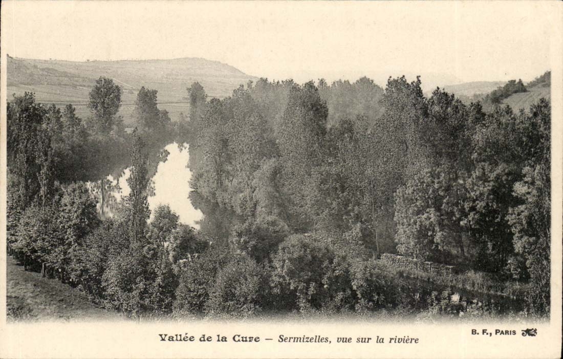 Vallée de la Cure – Sermizelles, vue sur la rivière — B. F., Paris