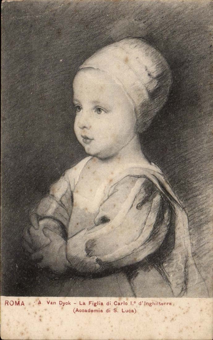 Italie - Italy - Roma - Rome - Arts - tableau - enfant - VanDyck La Figlia di Caro I D'Inghilterra - CPA 