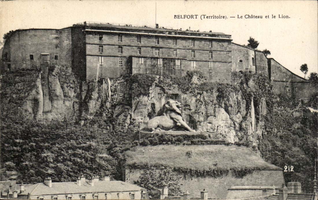 Belfort - Le Chateau et le lion - CPA 