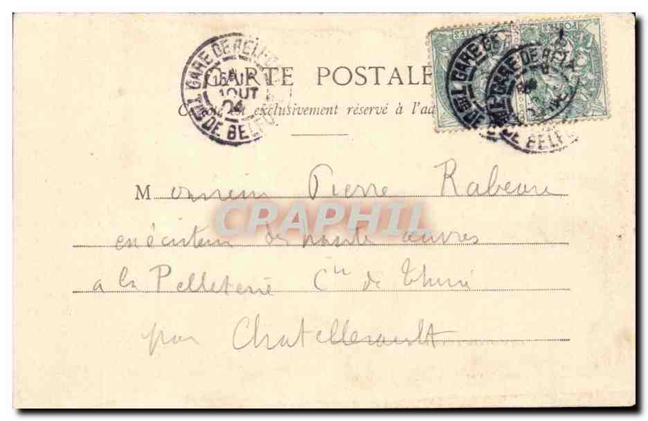 Belfort - Le Chateau et le lion - CPA  — Verso