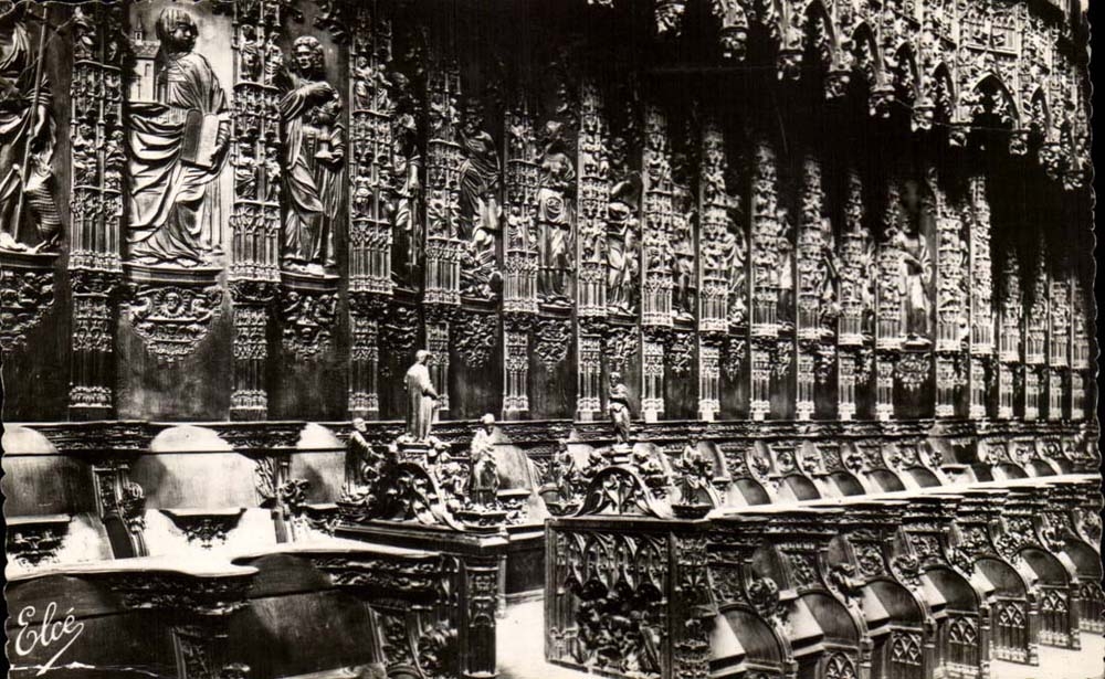 Auch - Cathédrale — Stalles et Boiseries Sculptées — L. Chatagnéau, Bordeaux