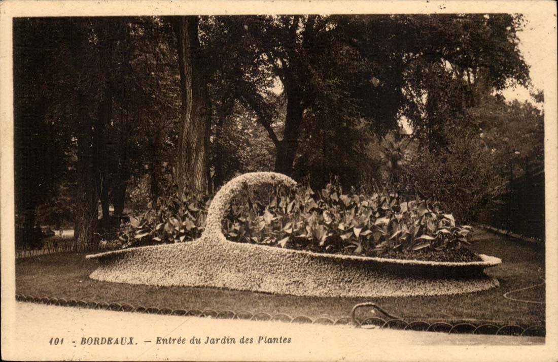 Bordeaux - Entree du jardin des Plantes - CPA 