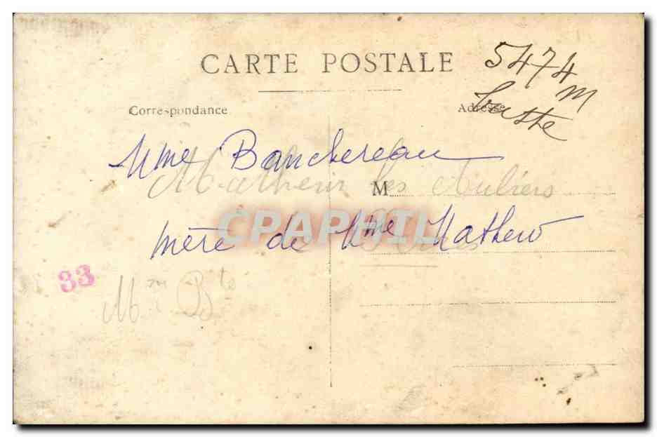 Fantaisie - Femme - CPA  — Rückseite