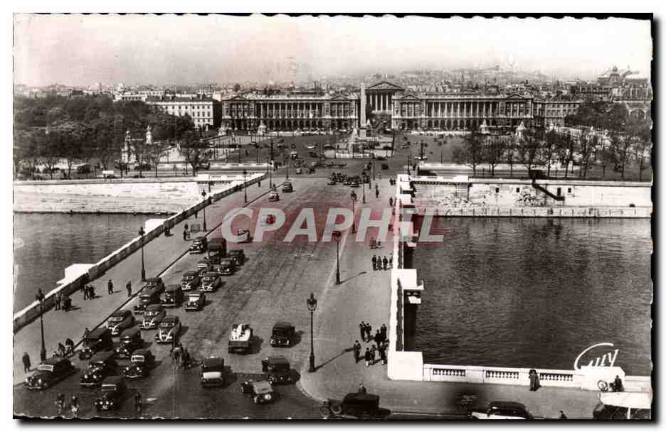 Paris 8 - Pont et place de la Concord - CPA 
