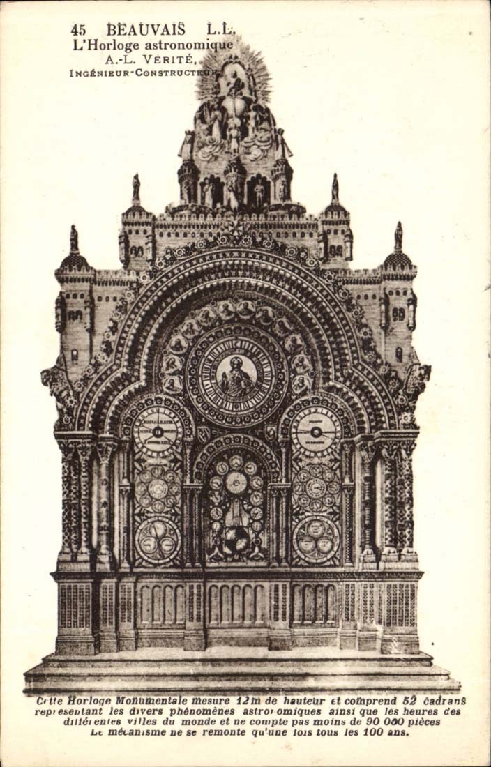 Beauvais - L'Horloge astronomique a L Verite Ingenieur CPA 