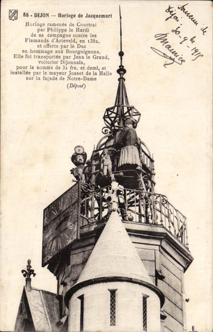 Dijon - Horloge de Jacquemart CPA 