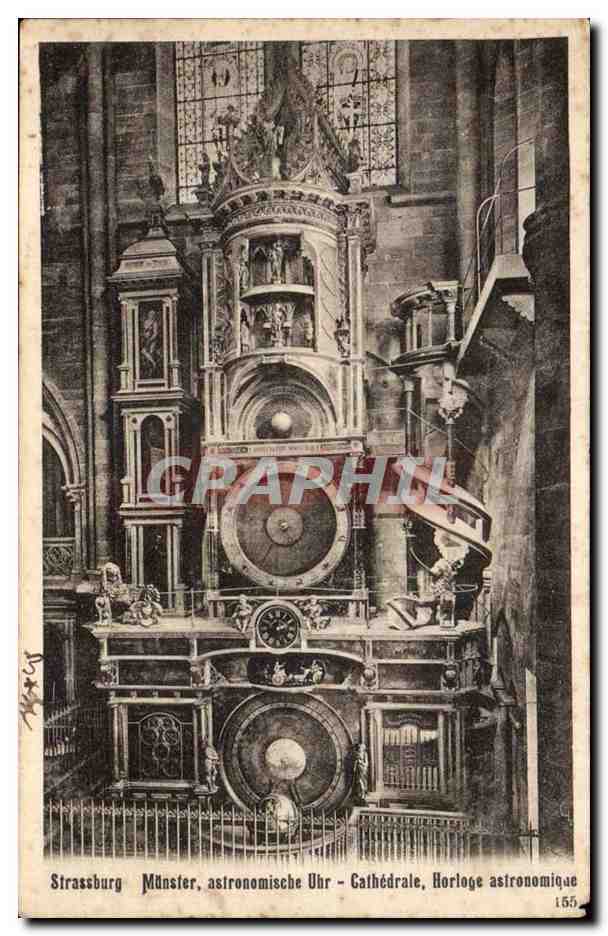 Strasbourg - Strassburg - Muenster astronomische Uhr cathedrale Holologe CPA 