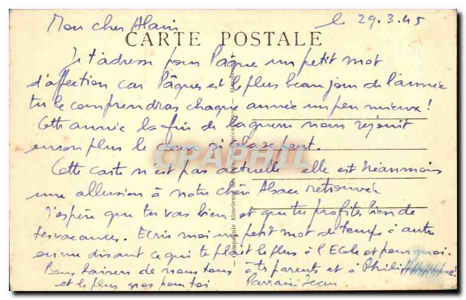 Strassburg - Strasbourg - Les Vieilles Tours aux Pont Couverts CPA  — Rückseite