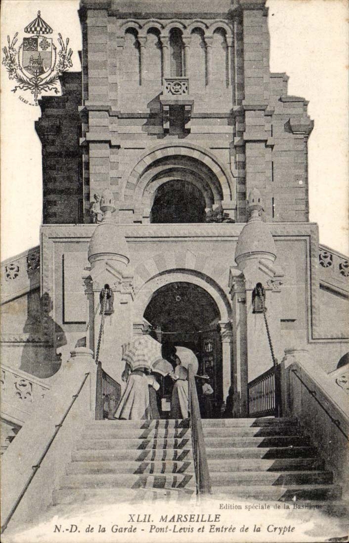 Marseile - Notre Dame de la Garde Pont Levis et Entree de la Crypte - CPA 