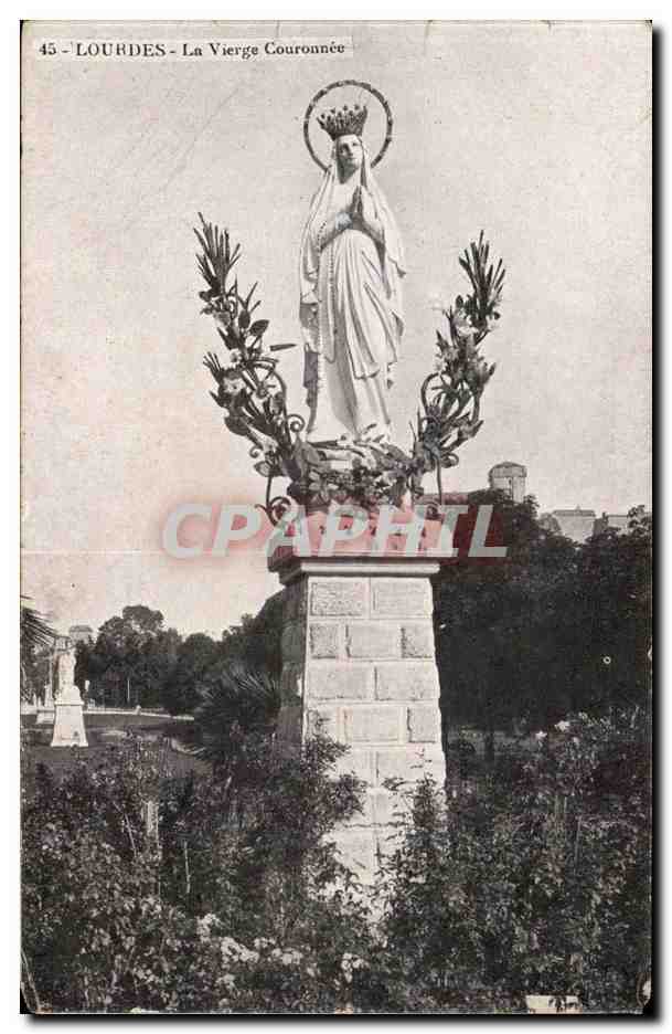 Lourdes - La Vierge Couronnee - CPA 