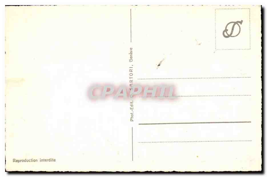 Suisse - Schweiz - Chateau de Chion - Souvenir - CPA  — Rückseite