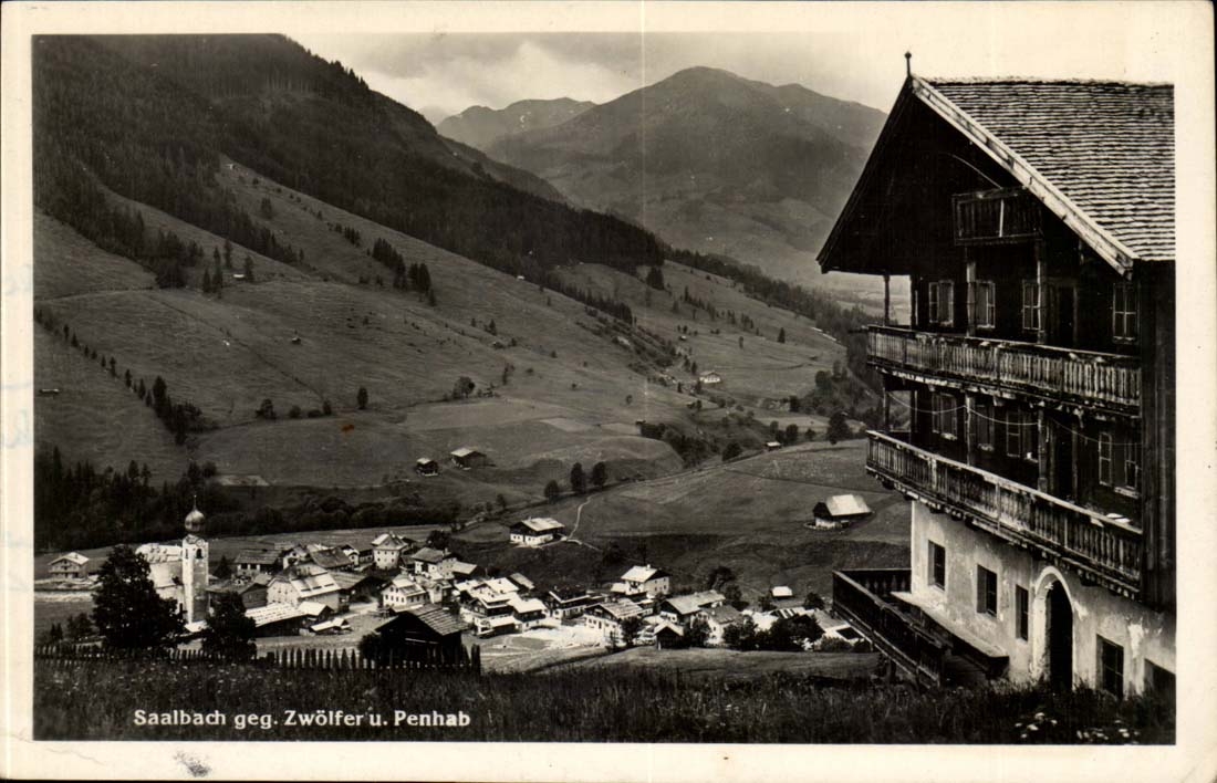 Austriche - Austria - saalbach geg zwoelfr u Penhab - CPA 