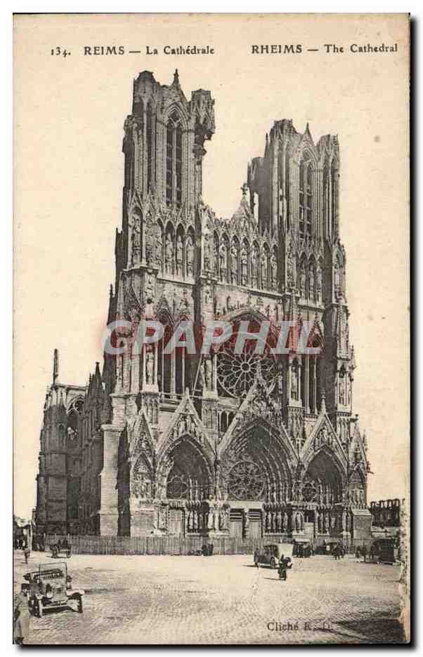 Reims - La Cathedrale - CPA 