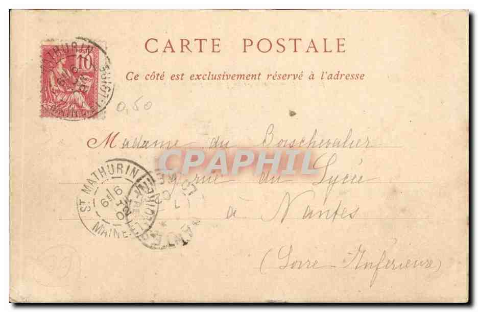 Angers - Vue Generale prise du Pont de la Haute Chaine - CPA  — Rückseite