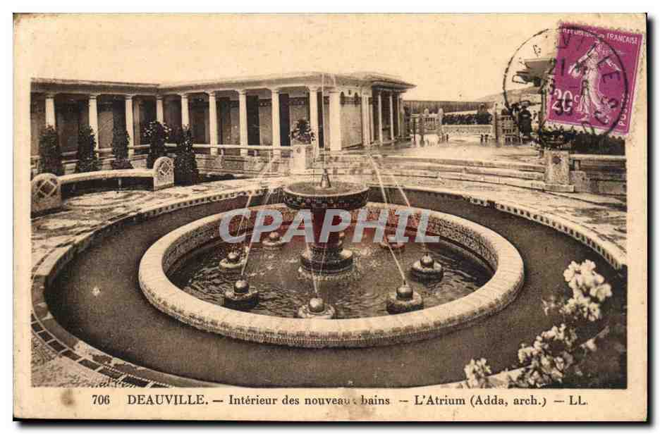 Deauville — Intérieur des nouveaux bains — L'Atrium (Adda, arch.) — LL.