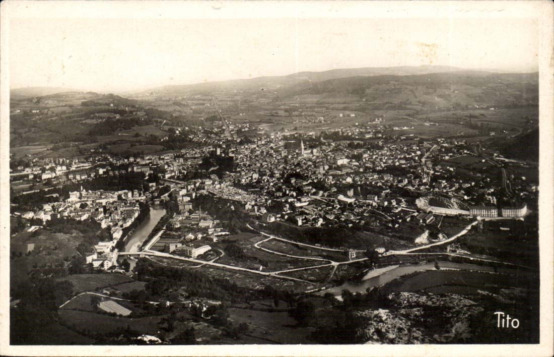 Lourdes - Vue Generale prise du Beout - CPA 