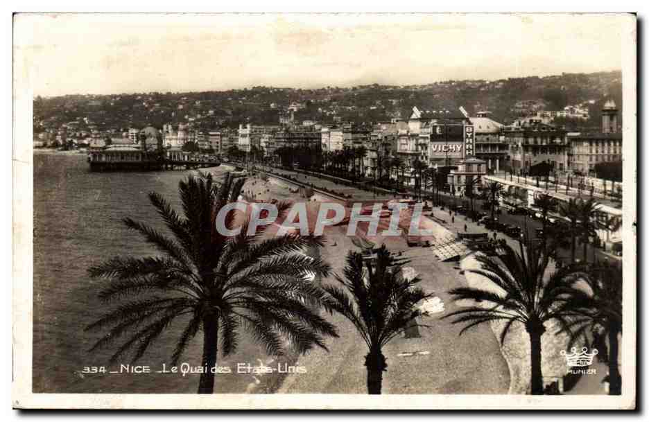 Nice - Le Quai des Etas Unis - CPA 