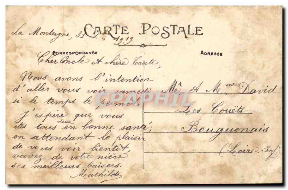 Ste Marie sur Mer - Sur la Cote des Grandes Vales les Chalets - CPA  — Rückseite