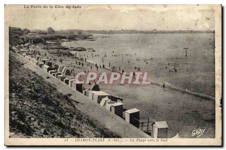 Le Perle de la Cote de Jade - Tharon Plage vers le Sud - CPA 