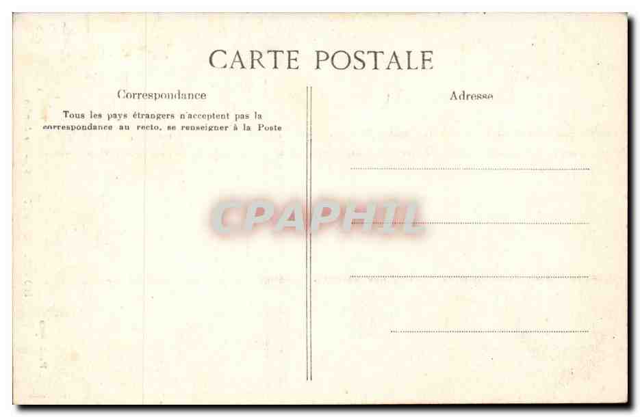Paris - 7 - Hotel de Castries - Le jardin CPA  — Rückseite