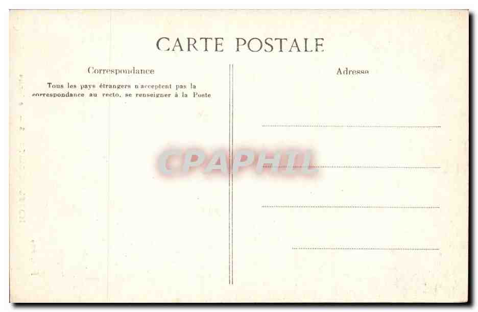 Paris - 7 - Hotel de Castries Le Jardin CPA  — Rückseite